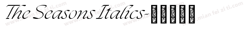 The Seasons Italics字体转换